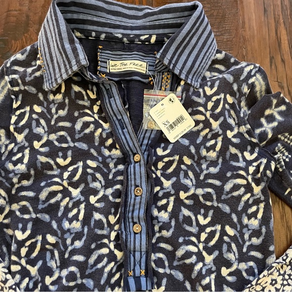 NWT Free People We The Free Shibori Dreams Top XS - Picture 10 of 13